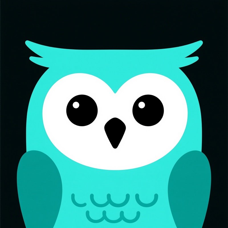 A Cartoon Style Owl Face Cartoon Owl