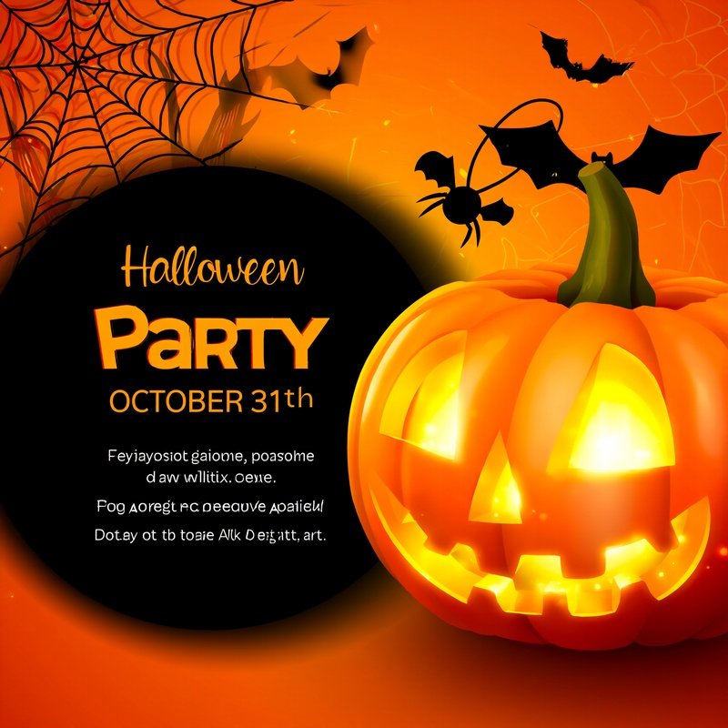 A Carved Halloween Pumpkin Halloween Party