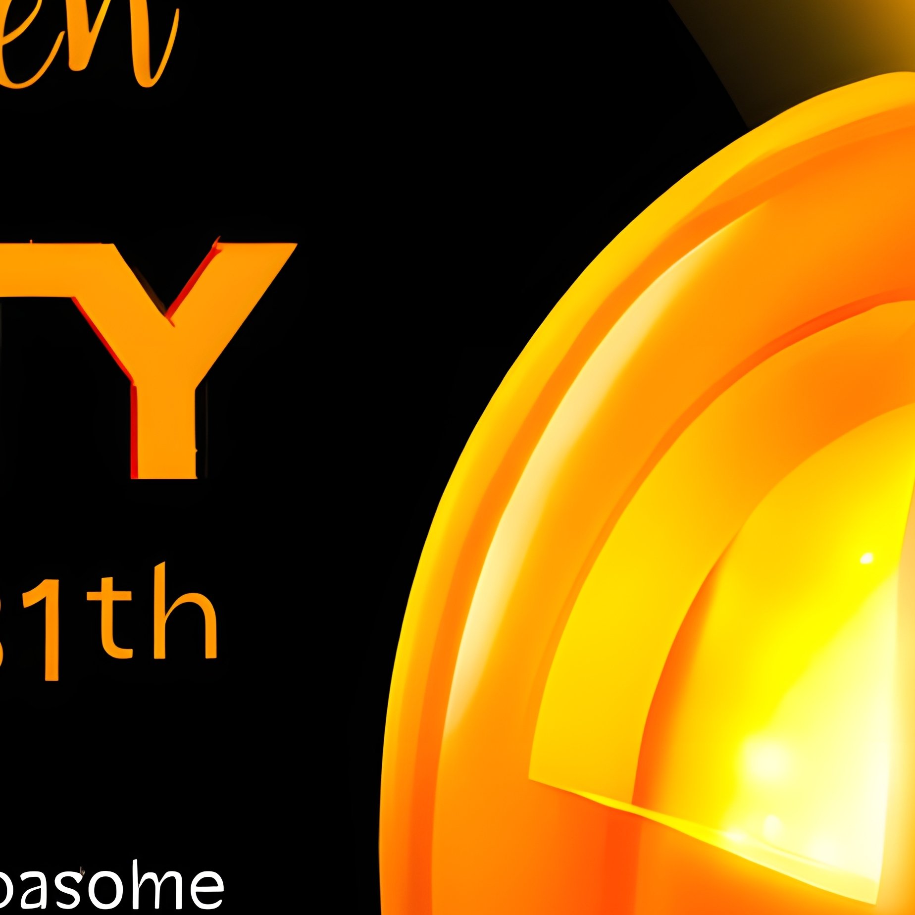 A Carved Halloween Pumpkin Halloween Party - Full Resolution Quality Preview