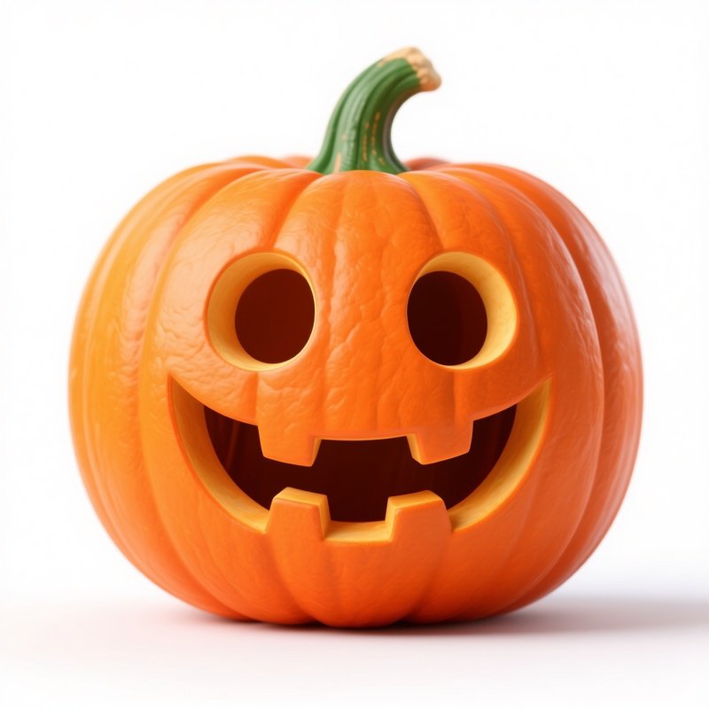 A Carved Pumpkin Halloween Pumpkin