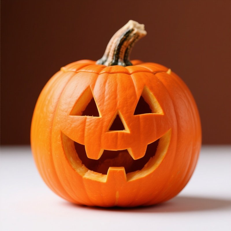 A Carved Pumpkin Halloween Pumpkin