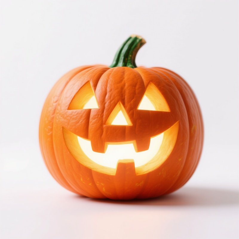 A Carved Pumpkin Halloween Pumpkin