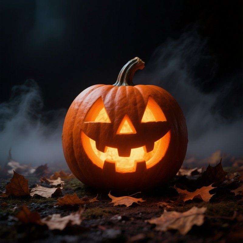 A Carved Pumpkin Jack O Lantern Halloween Jack O Lantern