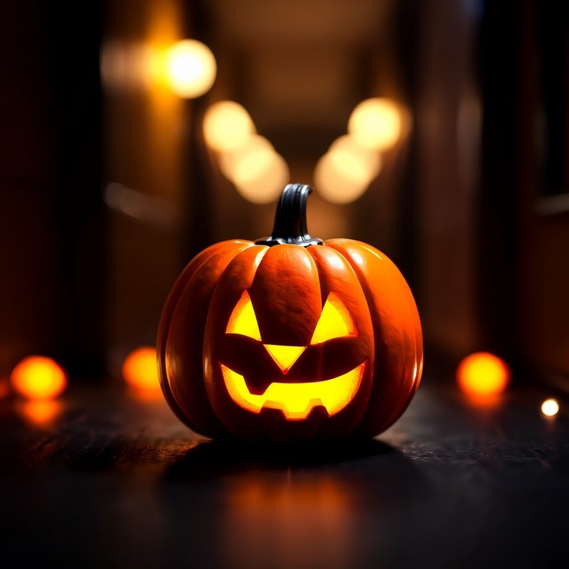 A Carved Pumpkin Jack O Lantern Halloween Pumpkin