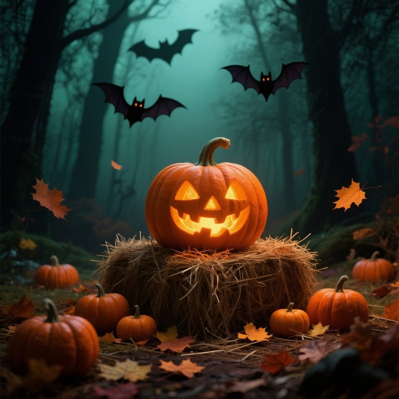 A Carved Pumpkin Jack O Lantern Halloween Pumpkin