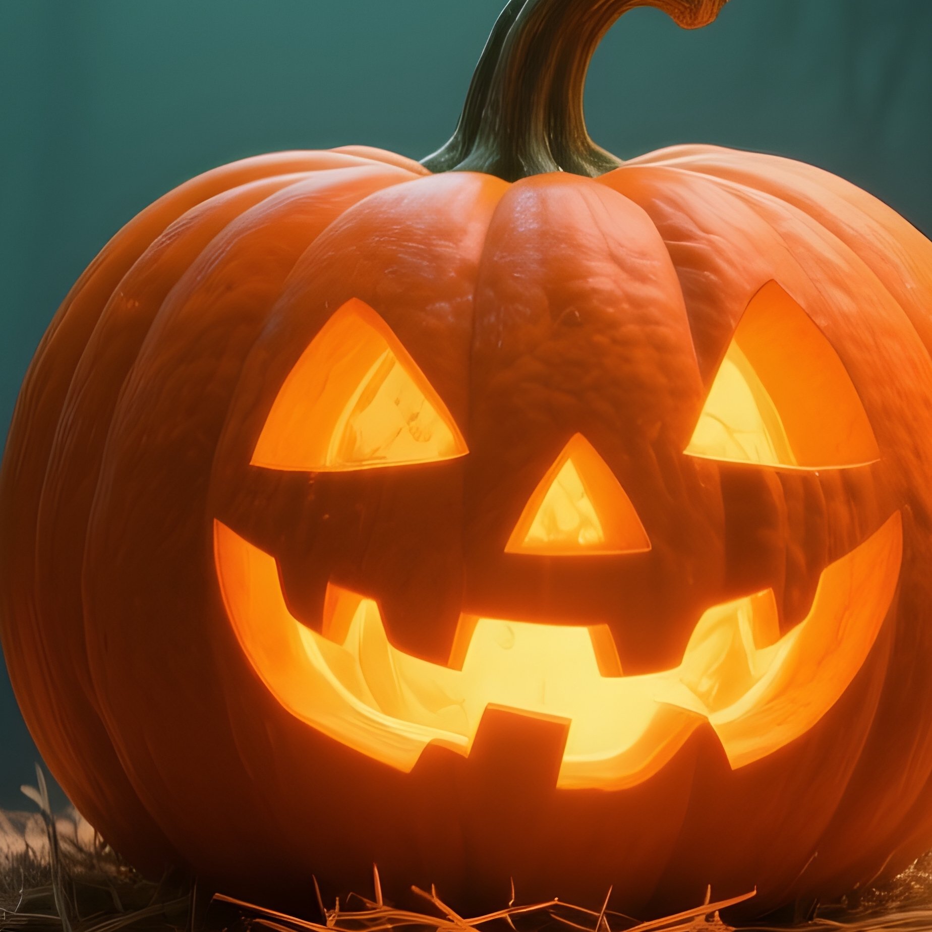 A Carved Pumpkin Jack O Lantern Halloween Pumpkin - Full Resolution Quality Preview