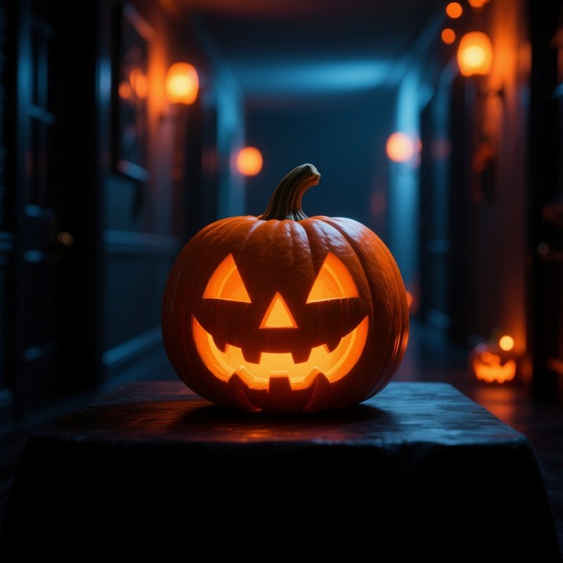 A Carved Pumpkin Jack O Lantern Halloween Pumpkin