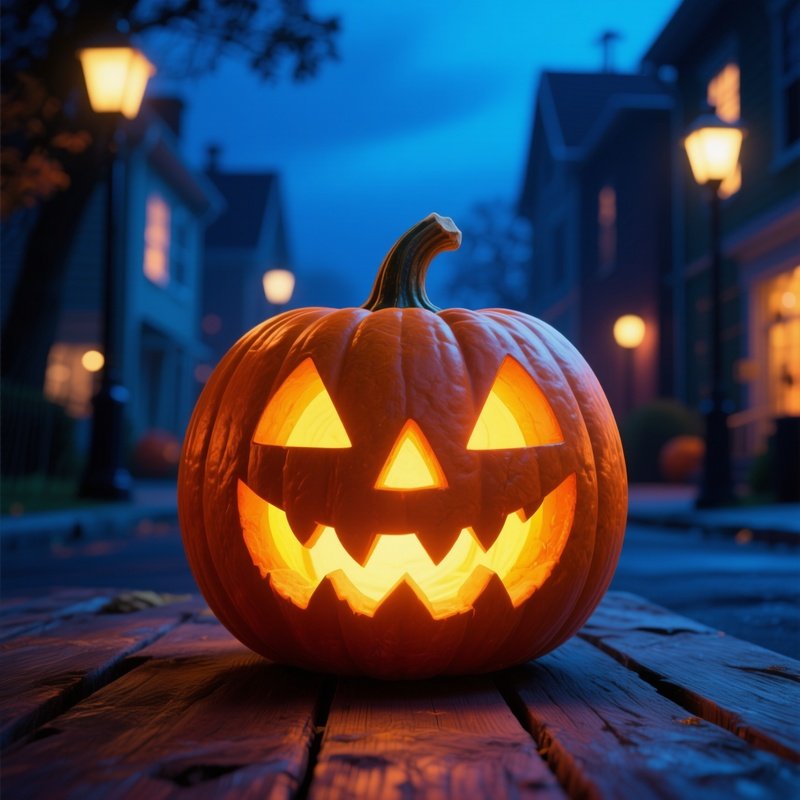 A Carved Pumpkin Jack O Lantern Halloween Pumpkin