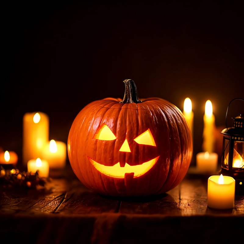 A Carved Pumpkin Jack O Lantern Halloween Pumpkin