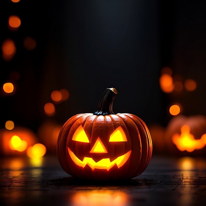 A Carved Pumpkin Jack O Lantern Halloween Pumpkin