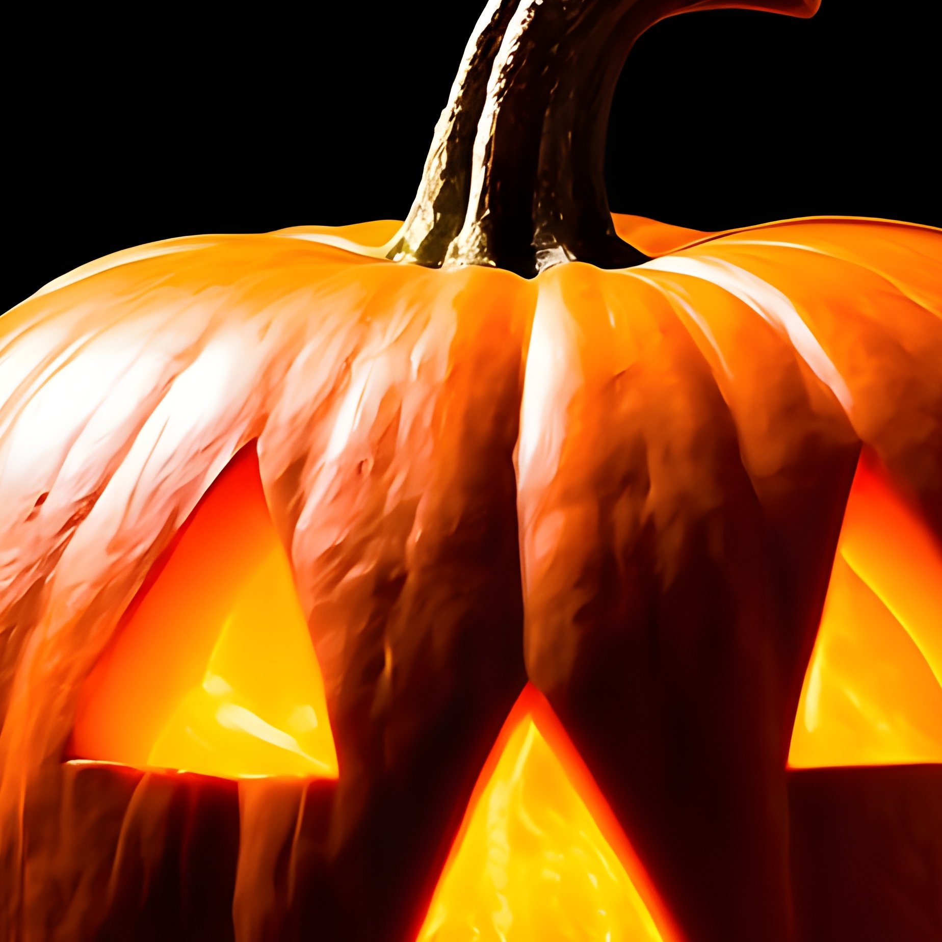 A Carved Pumpkin Jack O Lantern Illuminated From Within Halloween - Full Resolution Quality Preview