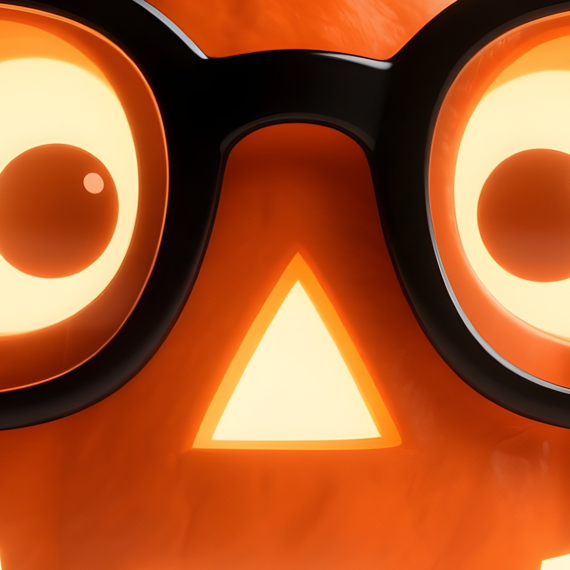 A Carved Pumpkin Wearing Glasses Pumpkin Jack O Lantern - Full Resolution Quality Preview