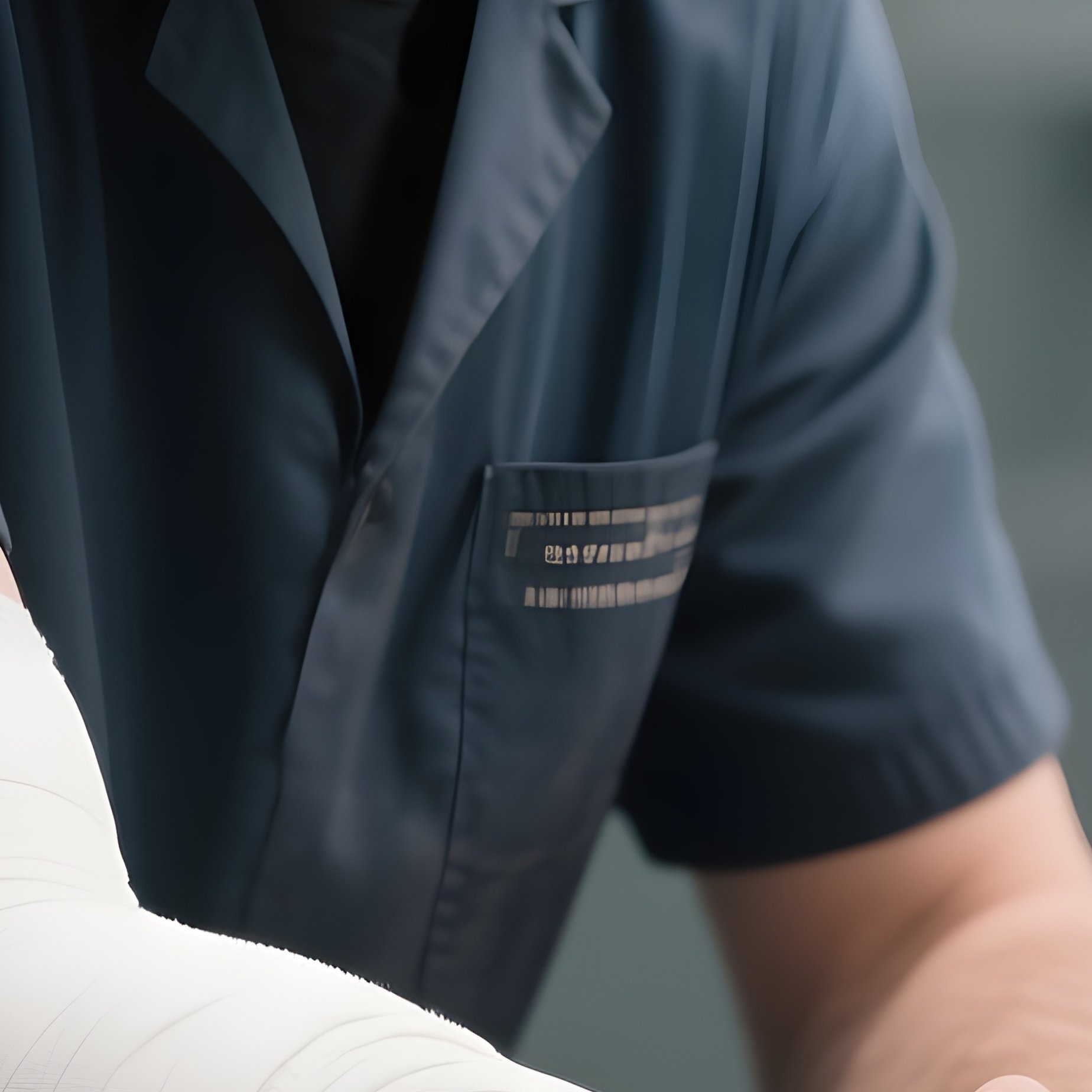 A Cast Technician Preparing Materials For A Broken Arm Cast - Full Resolution Quality Preview