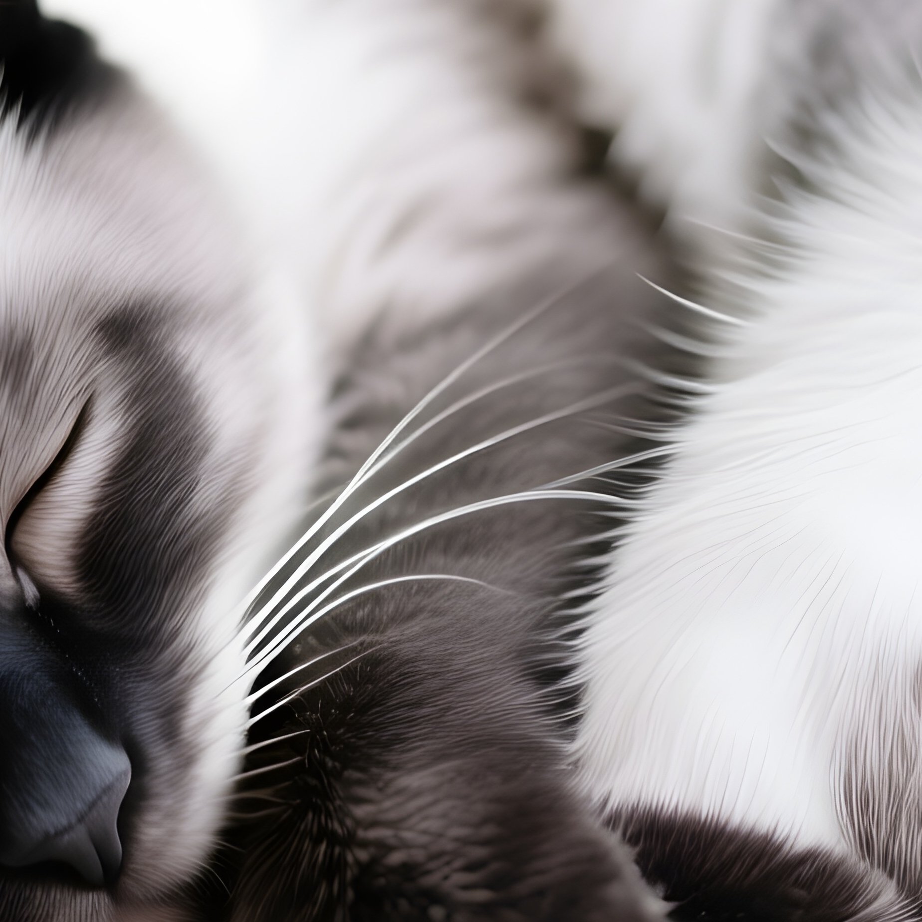 A Cat Balinese Loaf Position - Full Resolution Quality Preview