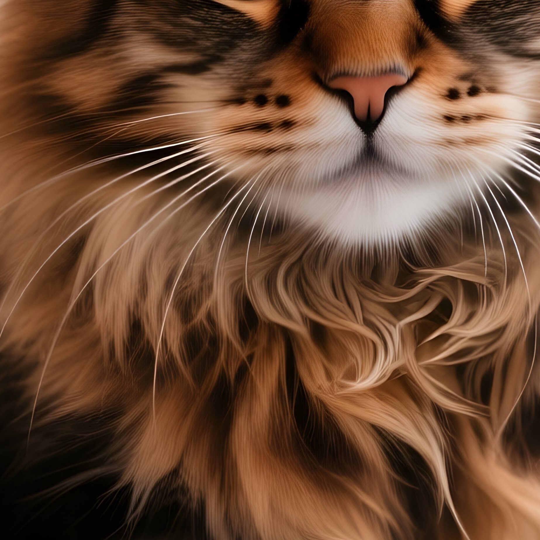 A Cat Maine Coon Standing On A Keyboard Or Laptop - Full Resolution Quality Preview