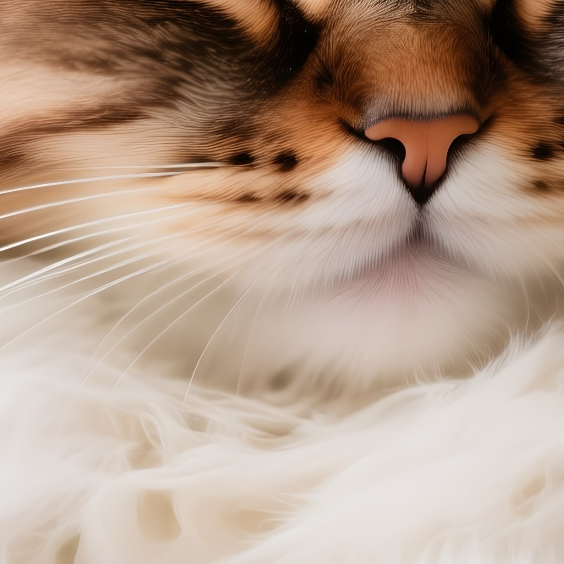 A Cat Siberian Chin Resting On A Paw - Full Resolution Quality Preview