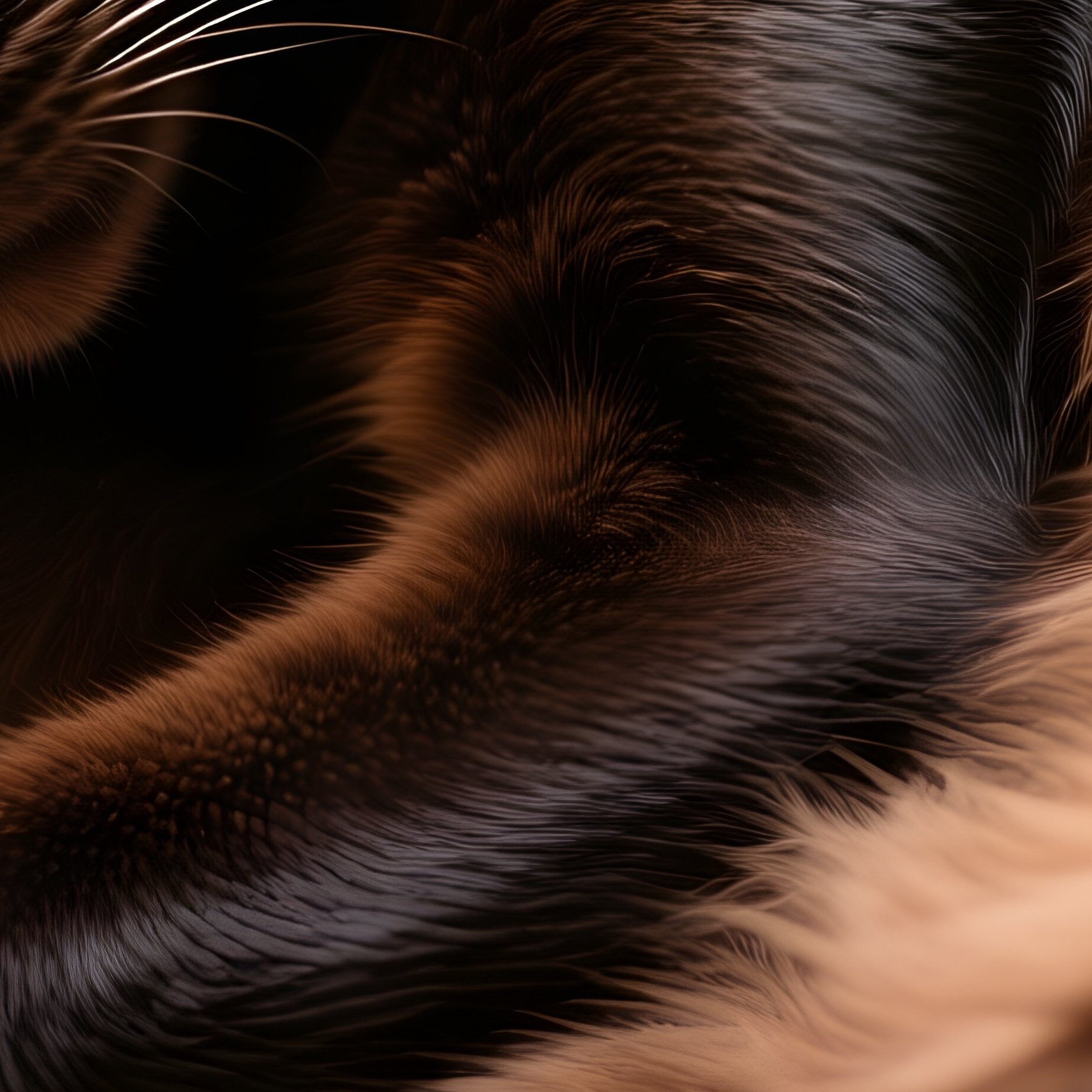 A Cat Sleeping On Back With Belly Exposed - Full Resolution Quality Preview