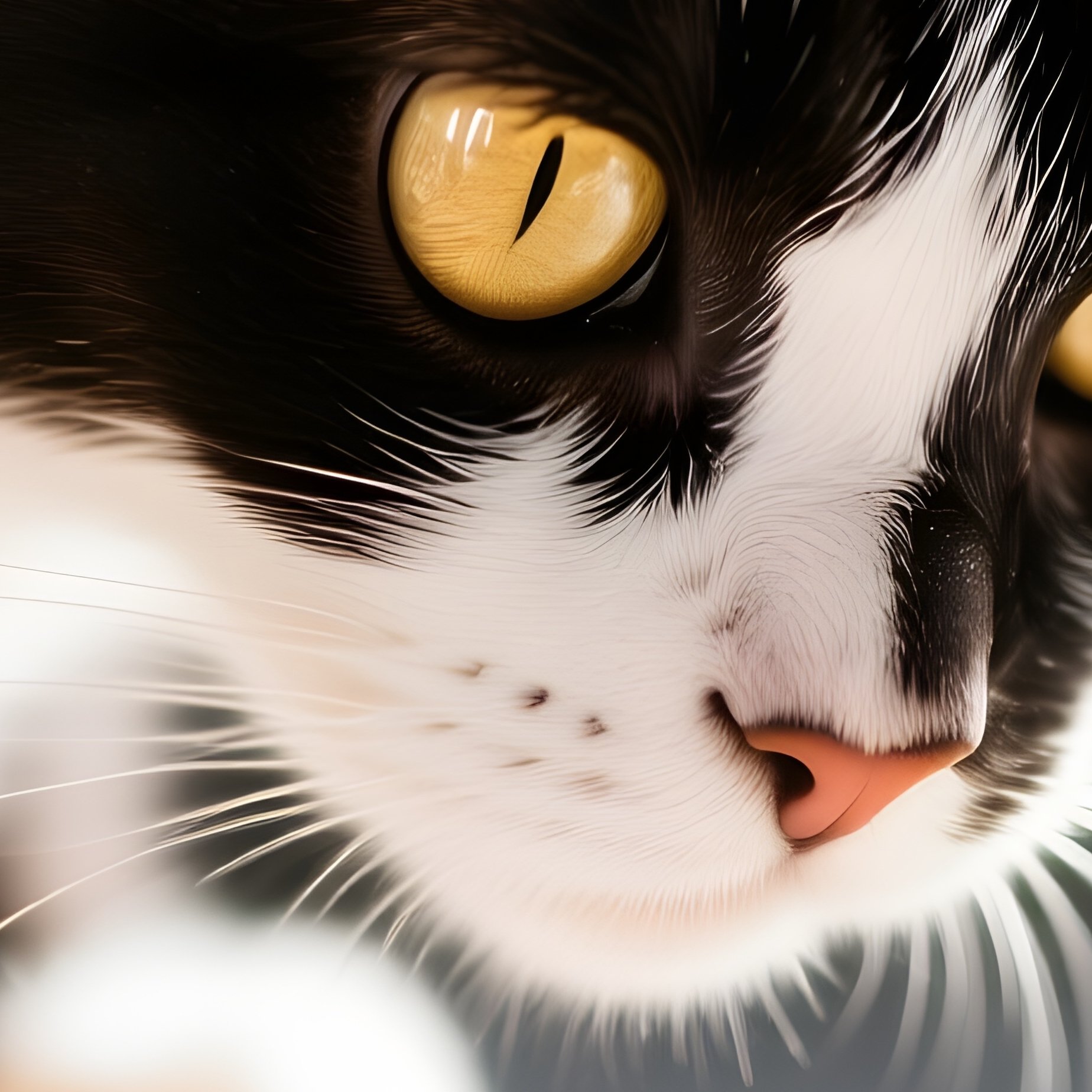 A Cat Somali Staring Intensely At A Bug Light Reflection - Full Resolution Quality Preview