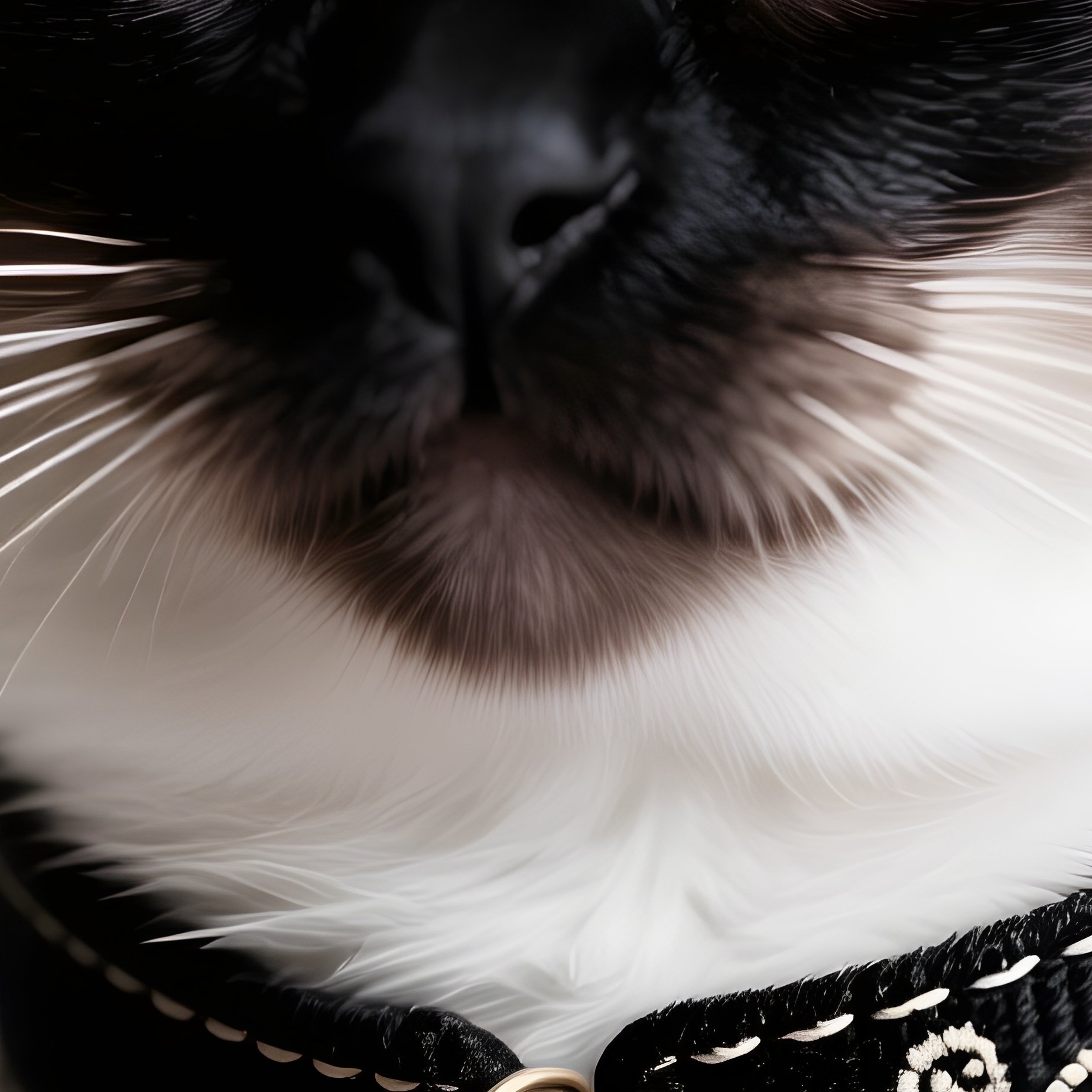 A Cat Wearing A Siamese Collar With Bell - Full Resolution Quality Preview
