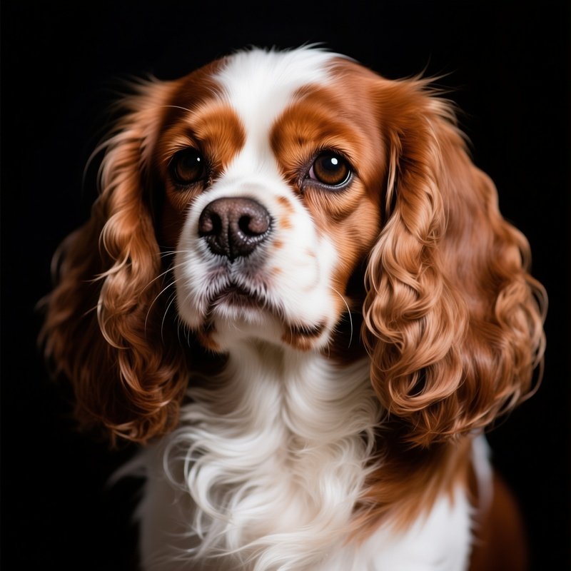 A Cavalier King Charles Spaniel Portrait