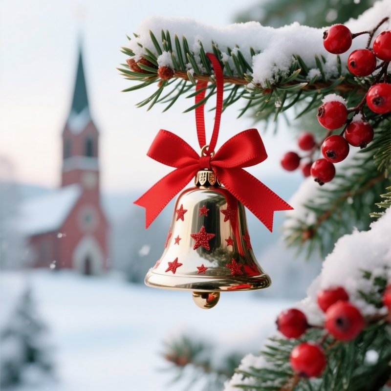 A Christmas Bell Ornament Christmas Holiday
