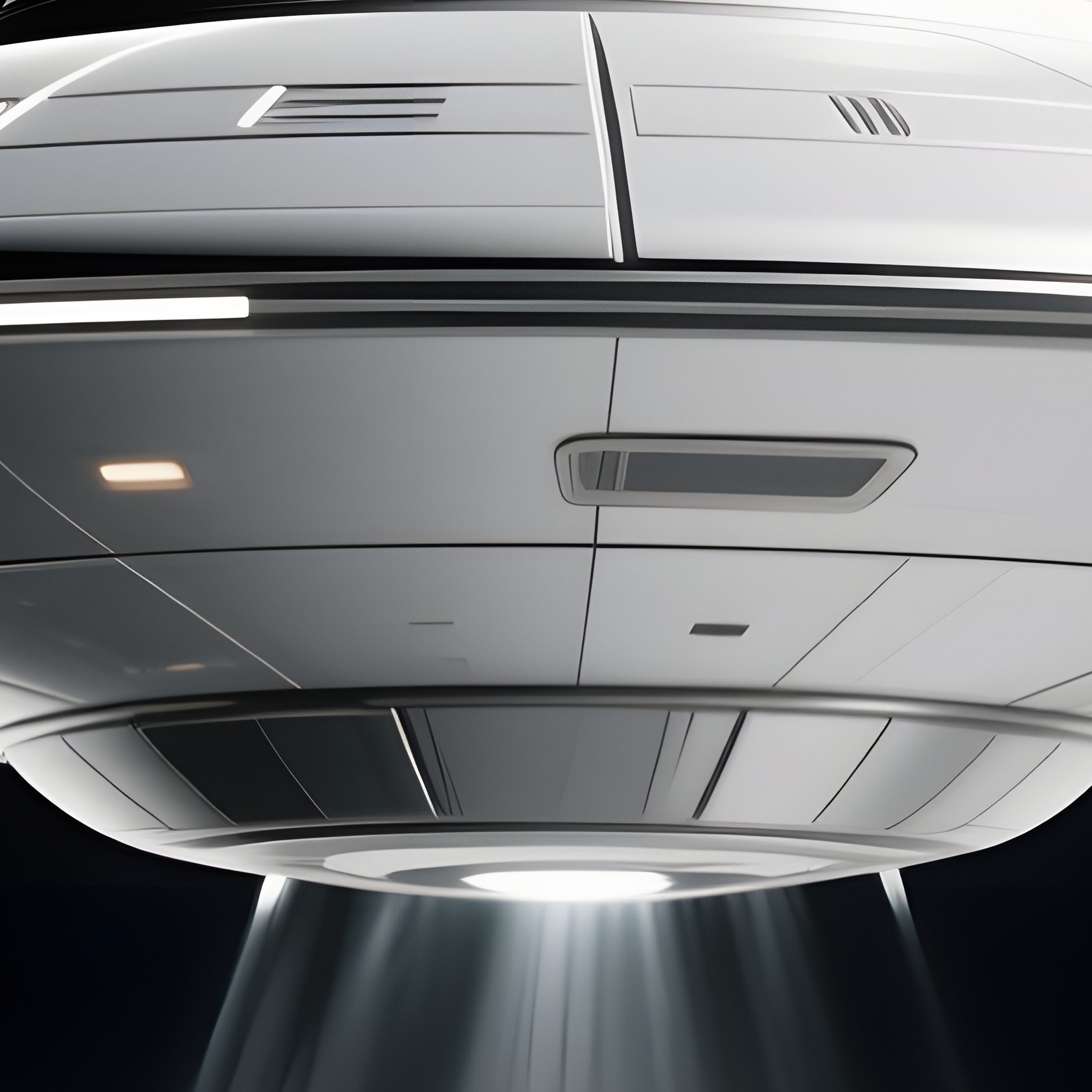 A Classic Flying Saucer Landing On The Moon - Full Resolution Quality Preview