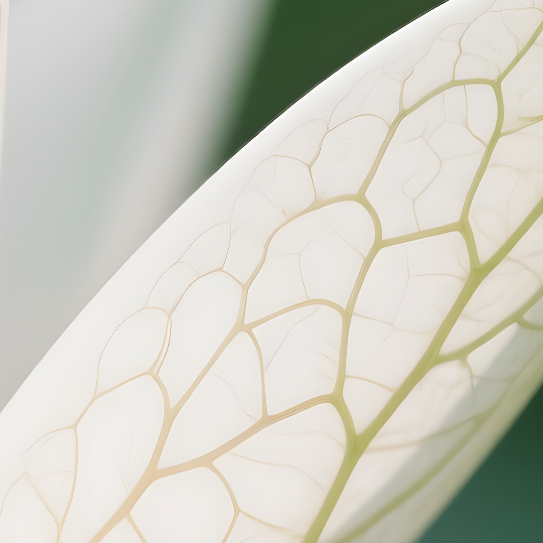 A Close‑Up Macro Of A Water Lily’S Petal Veins, Intricate Network Highlighted By Soft Side - Full Resolution Quality Preview