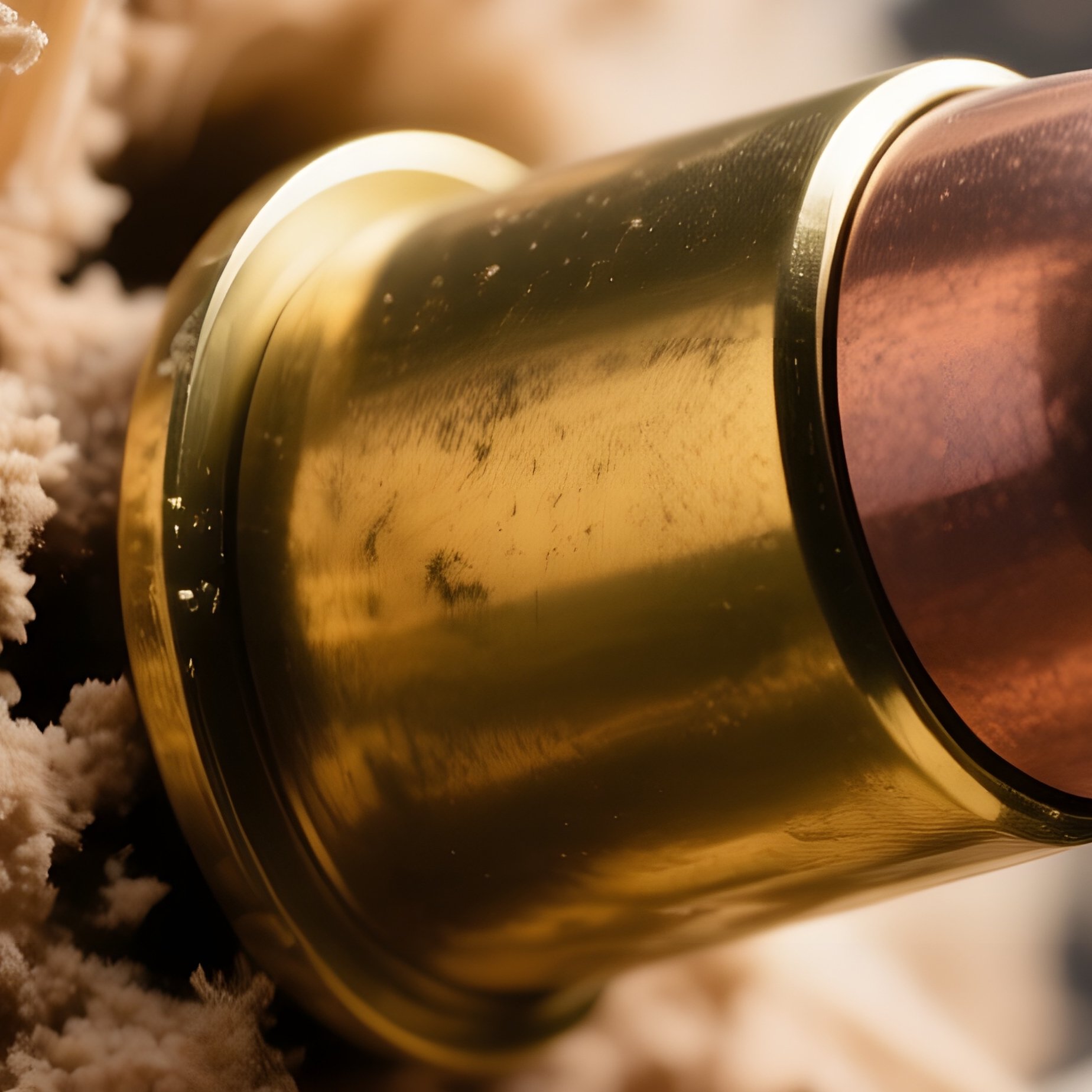 A Close‑Up Macro View Of A Shotgun Slug Embedded In A Wooden Target, Splintered Wood Fibers And - Full Resolution Quality Preview