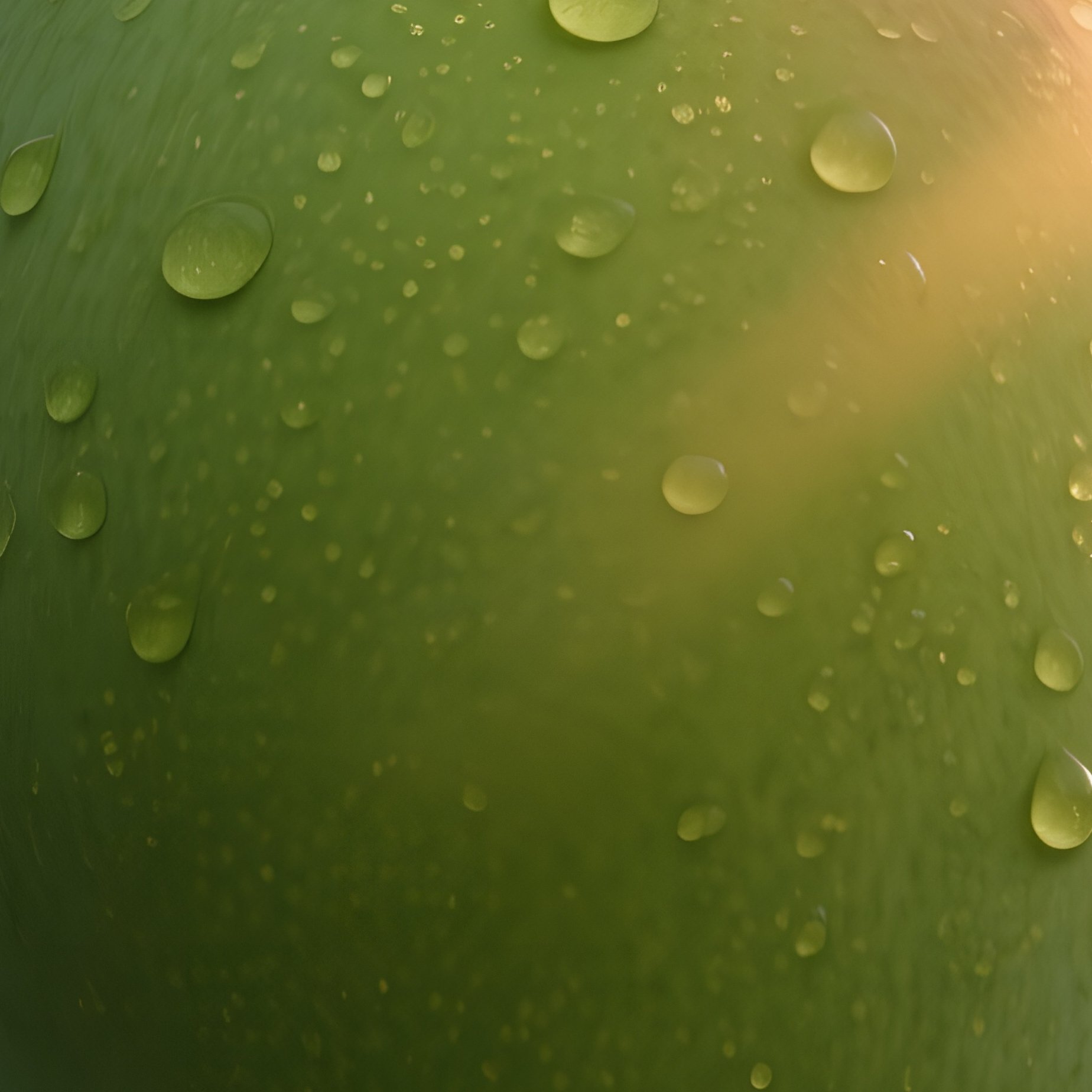 A Close Up Of A Smooth Green Skinned Mango Hanging From Its Stem In A Thai Orchard At Golden Hour, - Full Resolution Quality Preview