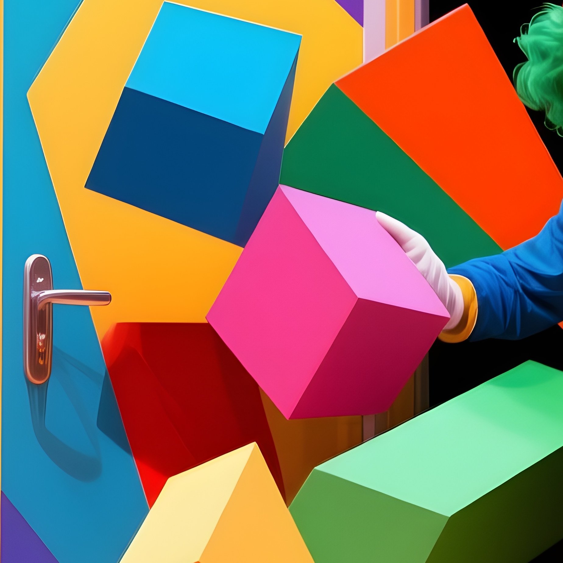 A Clown Car Arriving With Doors Opening To Reveal Performers - Full Resolution Quality Preview