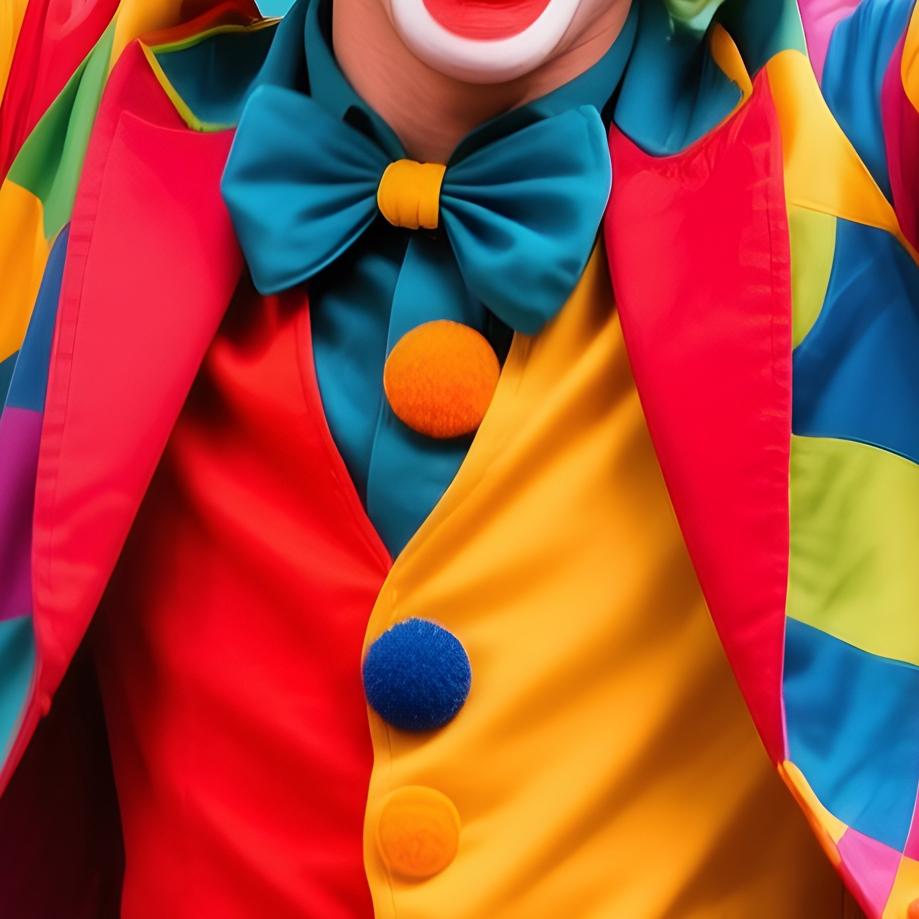 A Clown Dancing With Exaggerated Joy As Band Plays Behind - Full Resolution Quality Preview