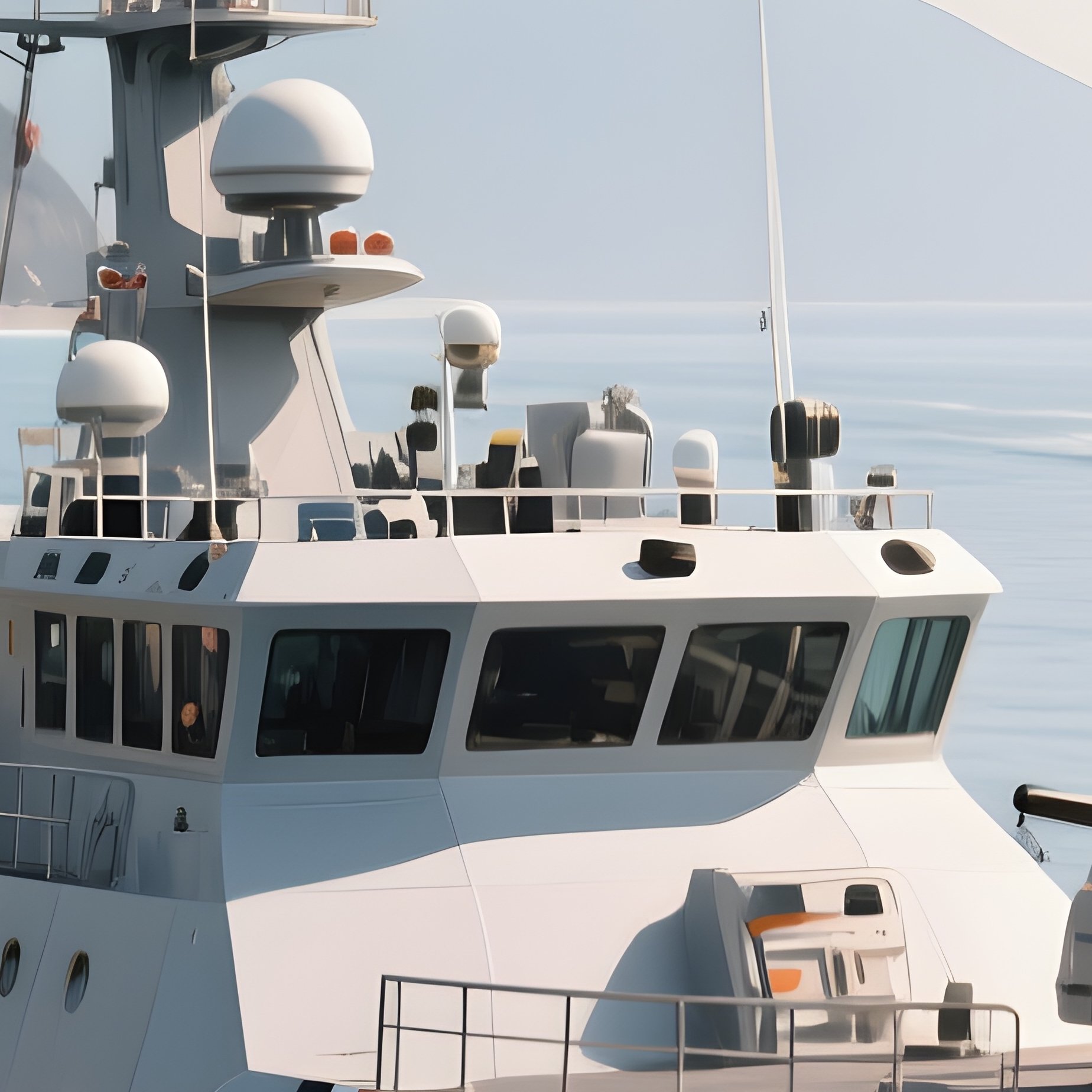 A Coastal Patrol Cutter Escorting Another Vessel - Full Resolution Quality Preview