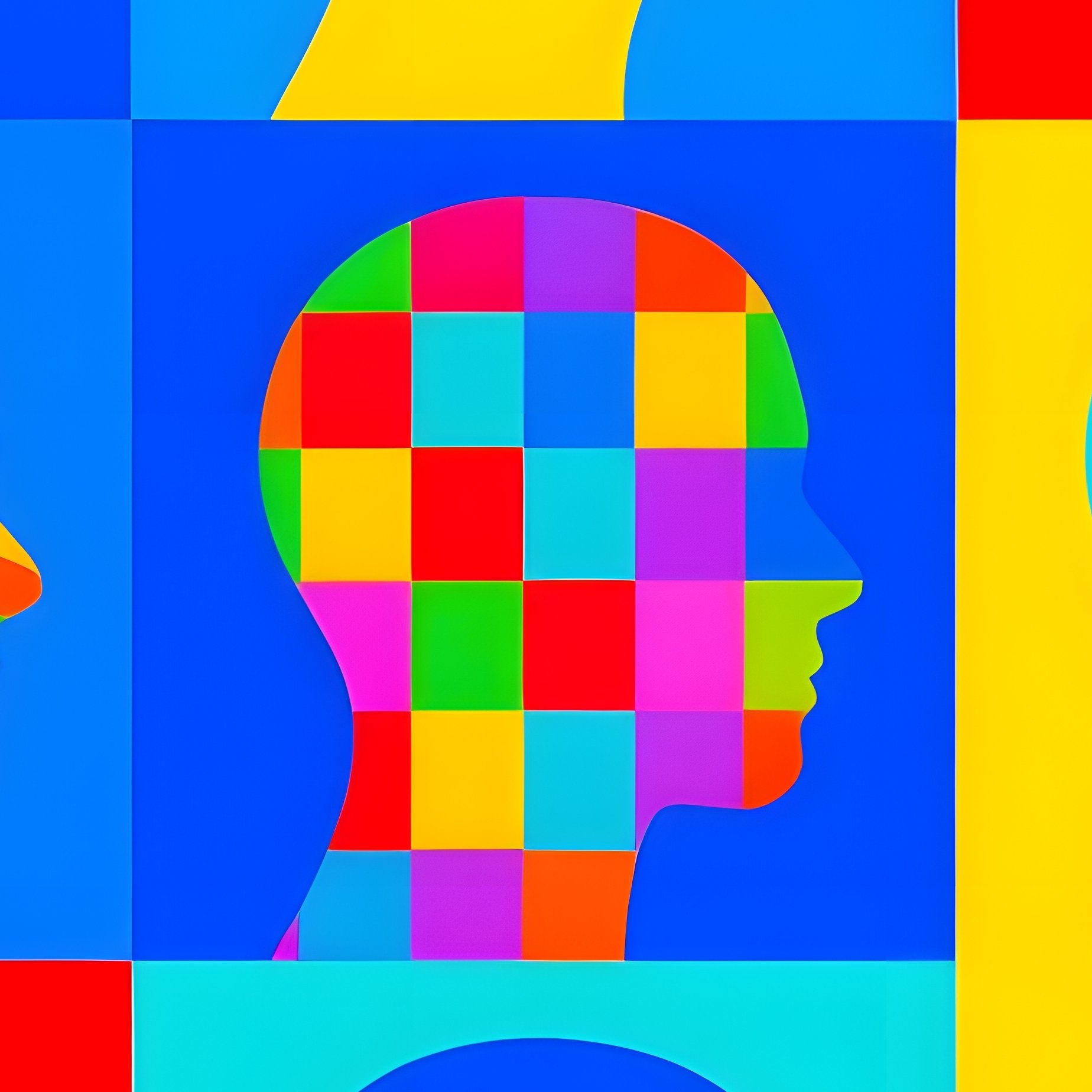 A Collage Of Colorful Human Silhouettes Diversity Individuality - Full Resolution Quality Preview