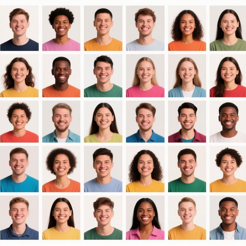 A Collage Of Diverse Individual Portraits Diversity Community