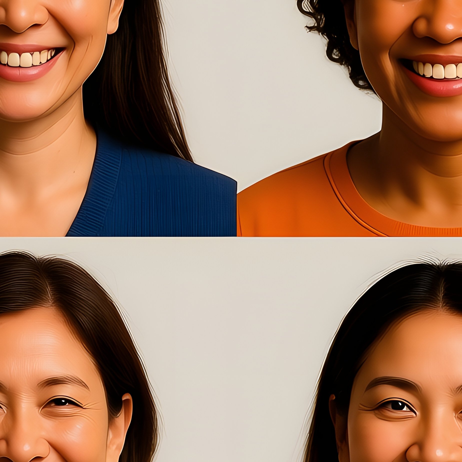 A Collage Of Diverse Individual Portraits Diversity Portraits - Full Resolution Quality Preview