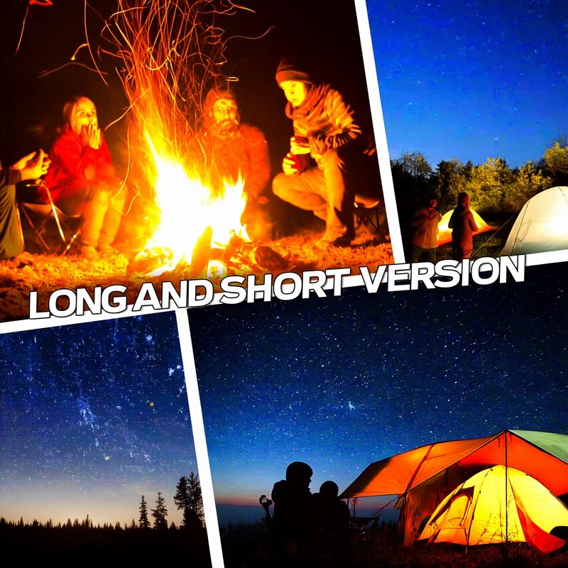 A Collage Of Outdoor Scenes Focusing On Camping And Nature