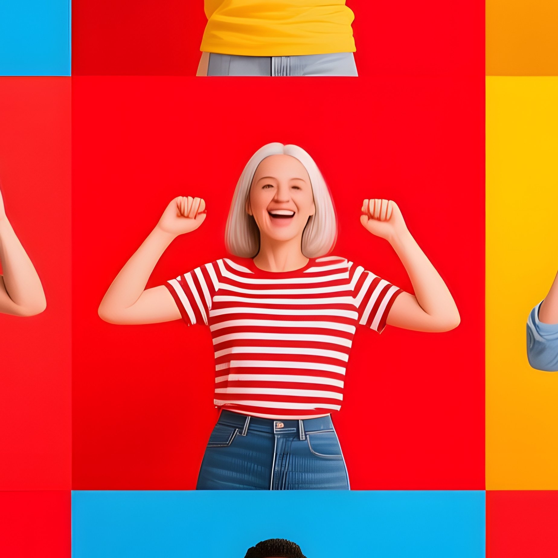 A Collage Of People Posing In Various Ways Collage Diversity - Full Resolution Quality Preview