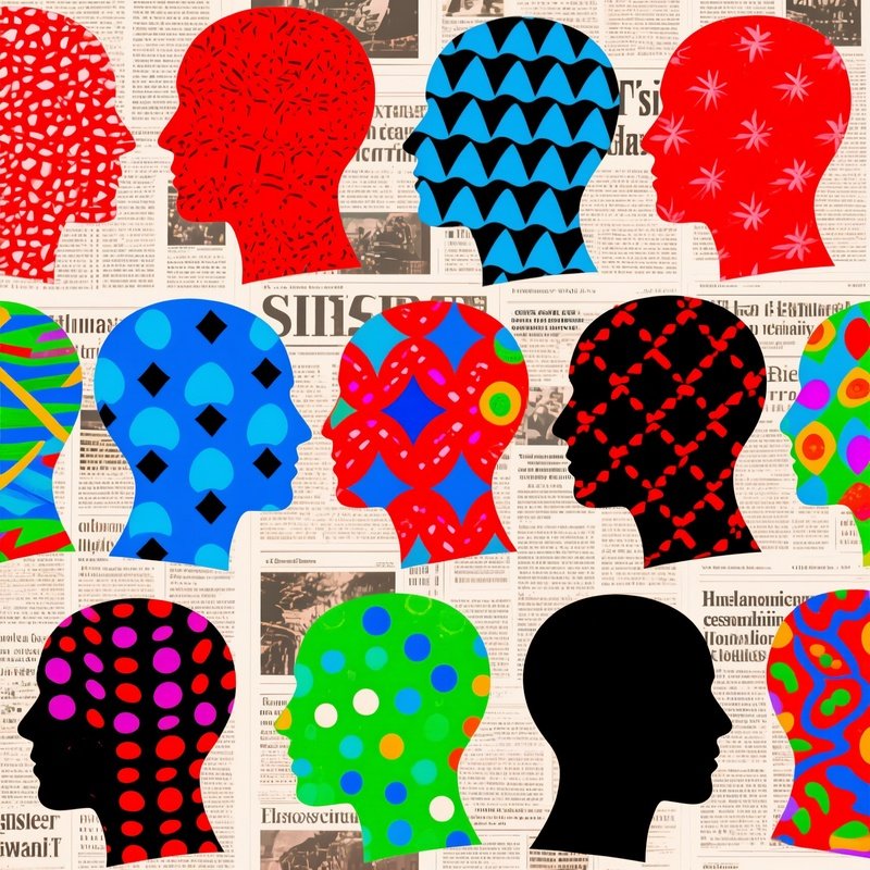 A Collection Of Colorful Silhouettes And Patterns Colorful