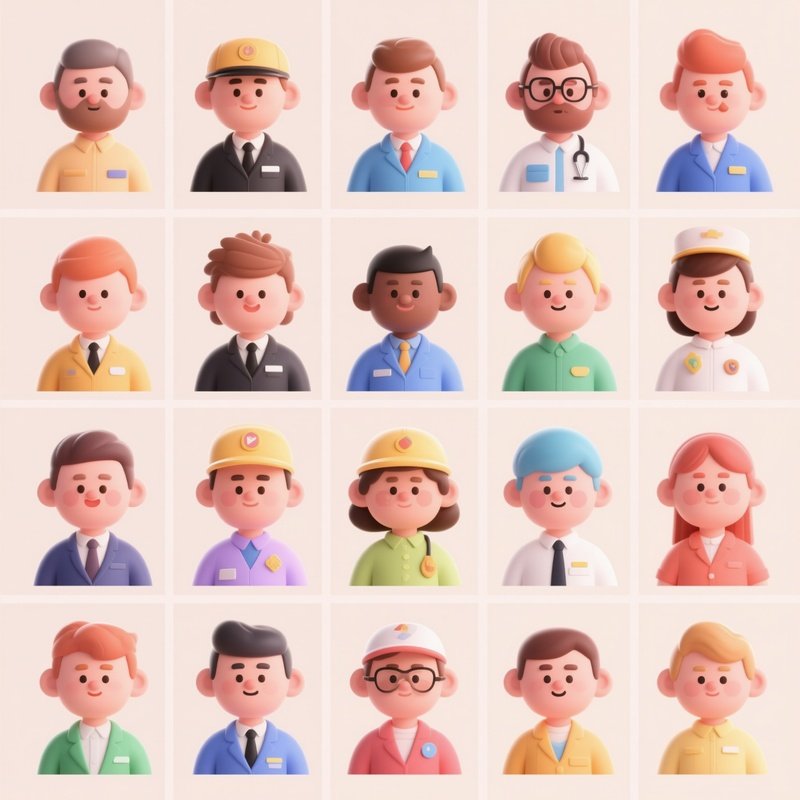 A Collection Of Diverse Character Avatars Avatars Characters