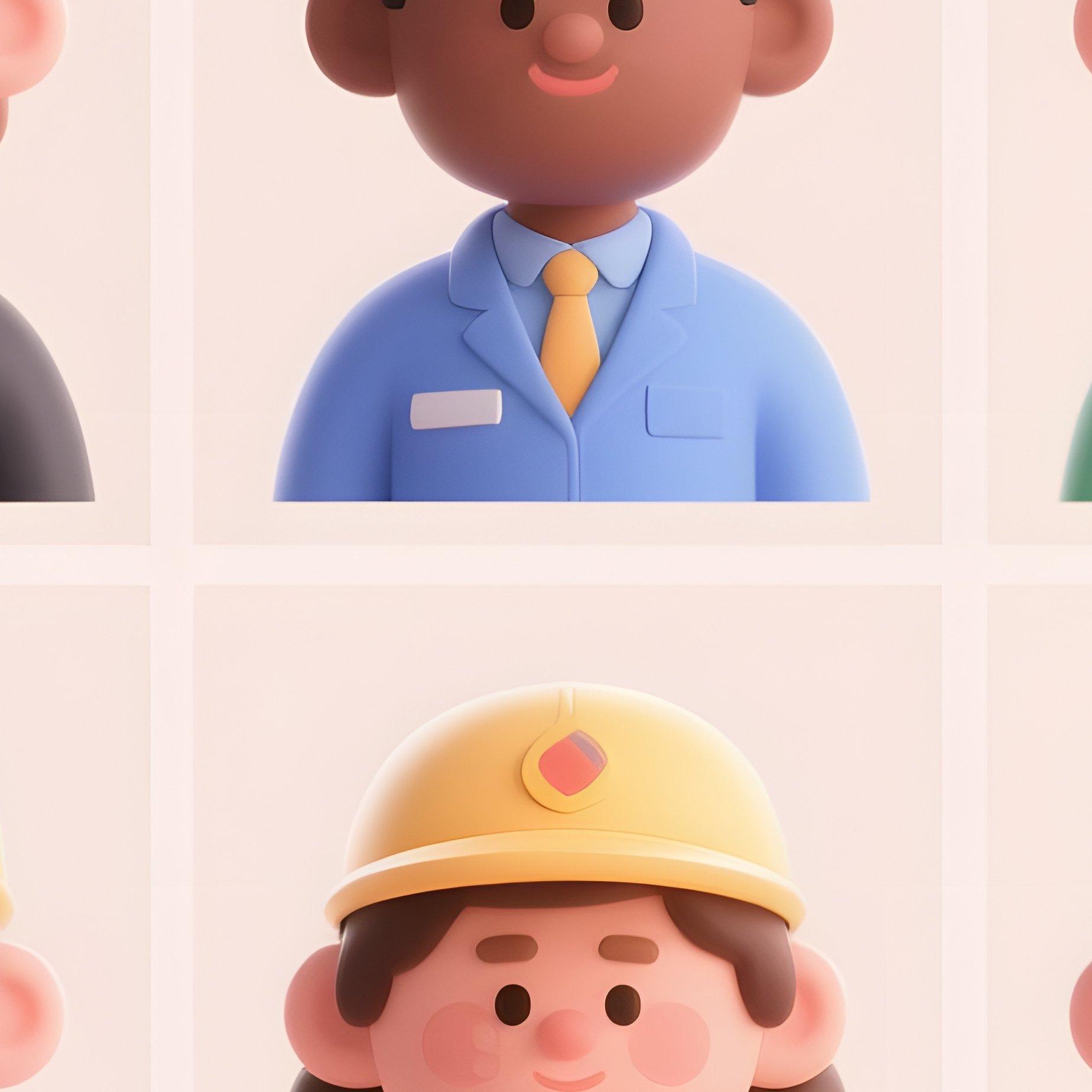 A Collection Of Diverse Character Avatars Avatars Characters - Full Resolution Quality Preview