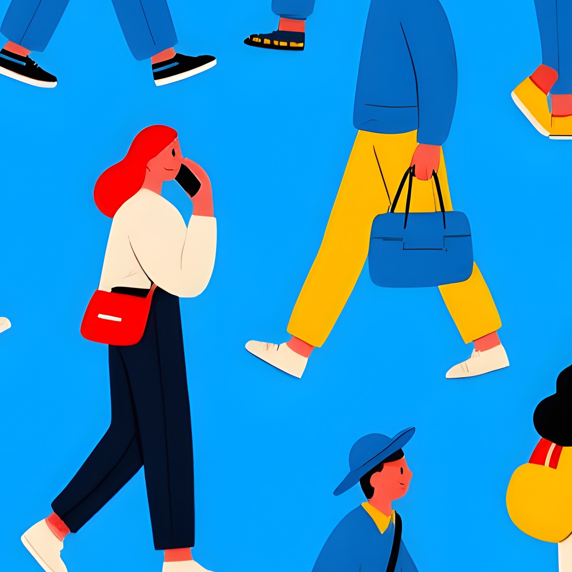 A Collection Of Diverse Human Figures In Various Activities - Full Resolution Quality Preview