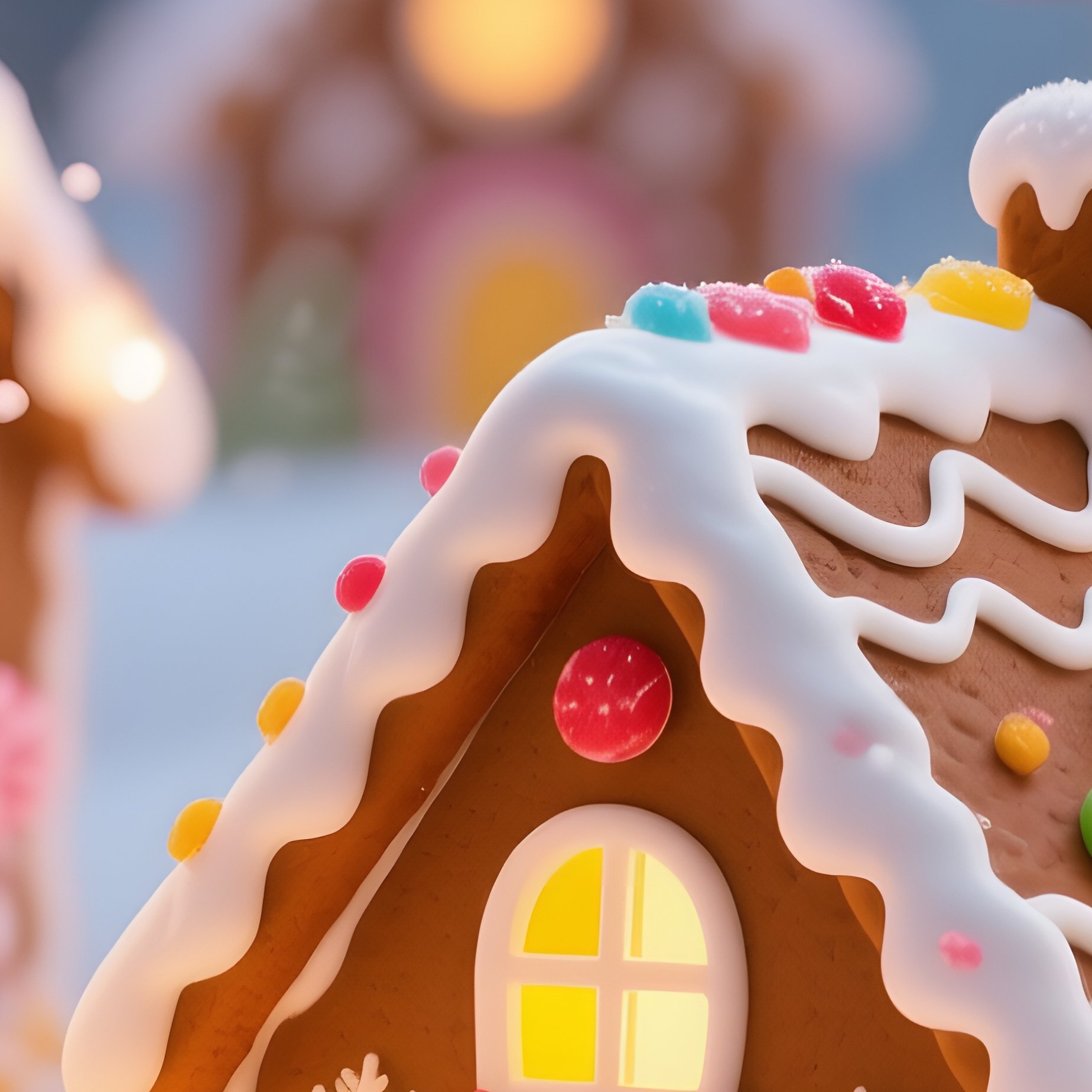 A Collection Of Gingerbread Houses Gingerbread Christmas - Full Resolution Quality Preview