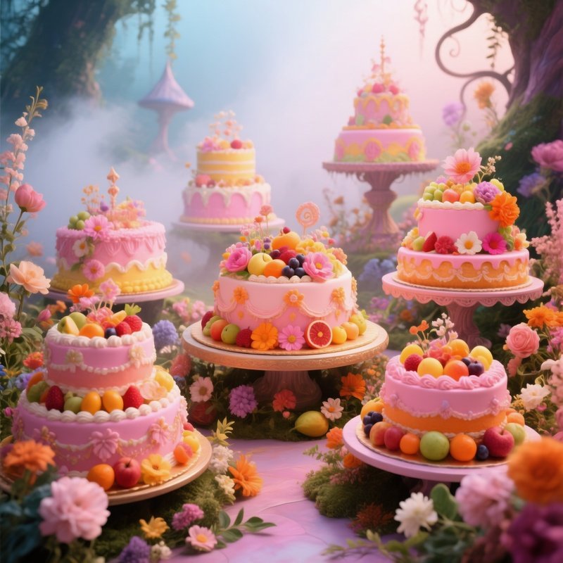A Collection Of Intricately Designed Cakes Cakes Fantasy
