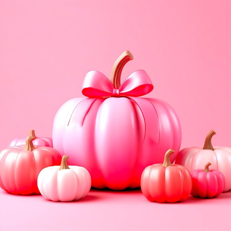 A Collection Of Pink Pumpkins Pumpkins Pink