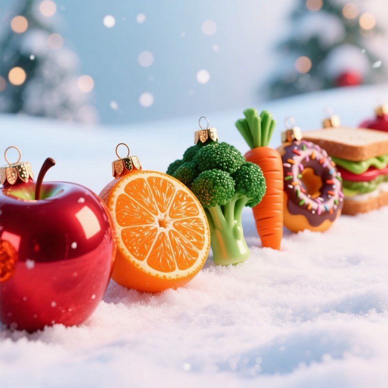 A Colorful Array Of Food Shaped Ornaments Food Ornaments