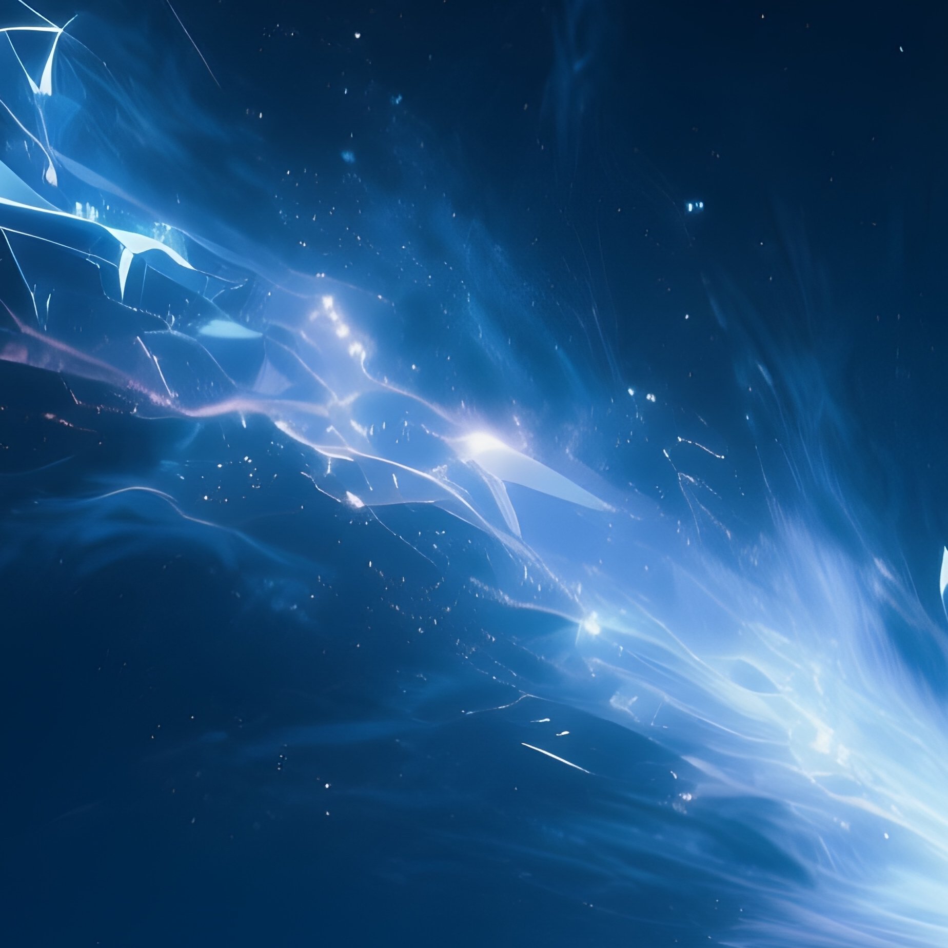 A Comet Tail Stretching Across A Crystal Clear Night Sky. - Full Resolution Quality Preview