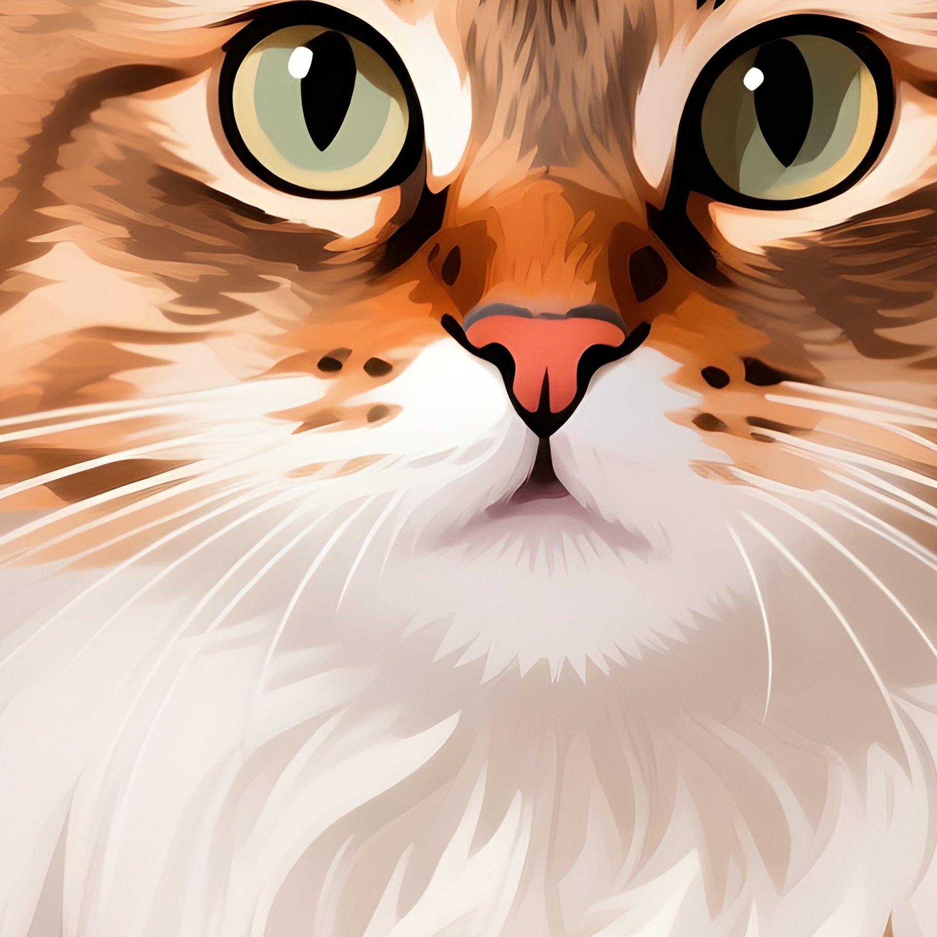 A Computer Generated Image Of A Cat Somali Peeking Out From Under A Blanket - Full Resolution Quality Preview