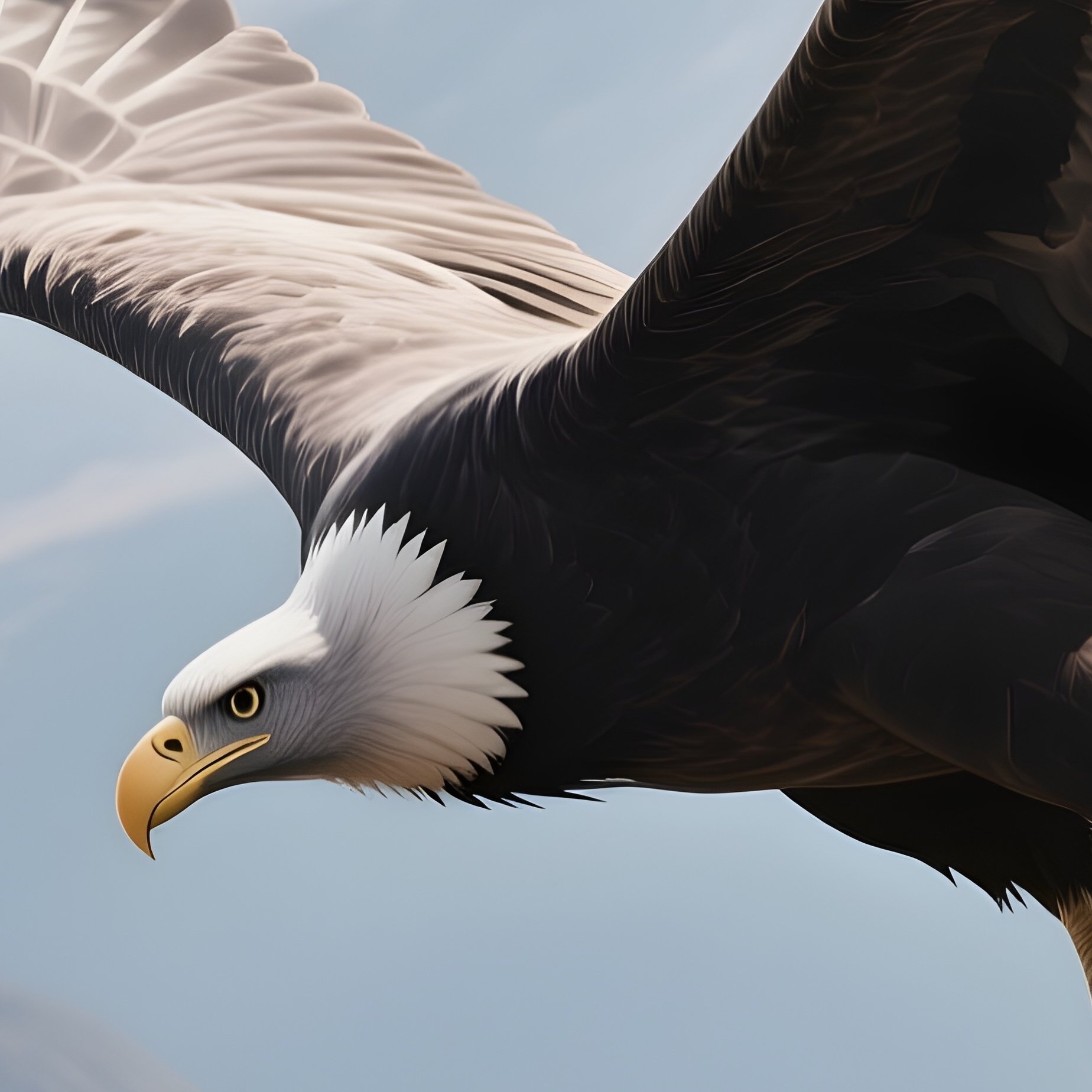 A Condor Soaring Above Razor Sharp Andean Peaks. - Full Resolution Quality Preview