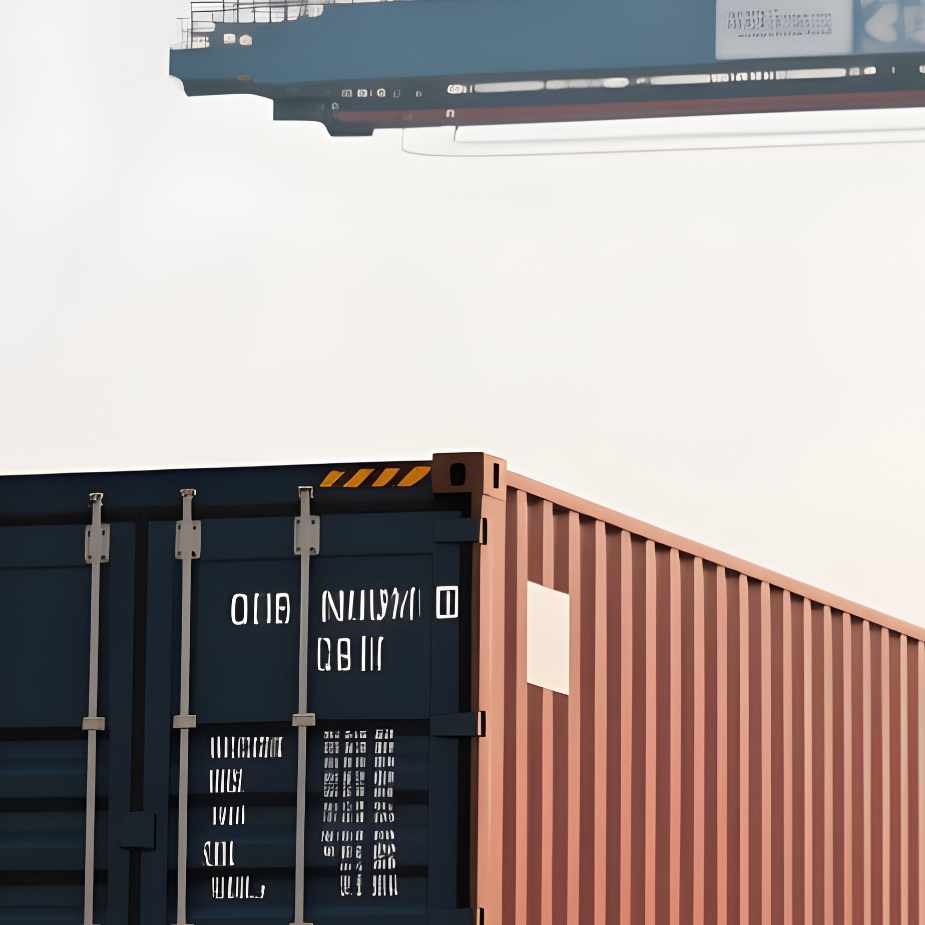 A Container Truck Exiting A Large Shipping Port With Cranes In The Background - Full Resolution Quality Preview