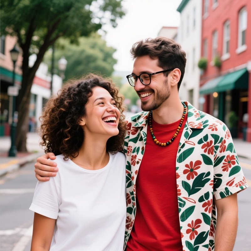A Couple Standing Together Outdoors Couple Outdoors